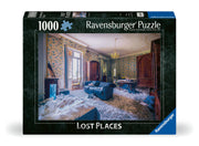 Lost Places: Bittersweet Memories 1000 Piece Puzzle (PREORDER) - Ravensburger 1000-piece puzzle box featuring a detailed abandoned room with peeling wallpaper, broken furniture, and.