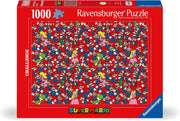 Super Mario Bros 1000 Piece Puzzle (PREORDER) - Ravensburger 1000-piece Super Mario Bros puzzle box with colorful Mario characters on red background.