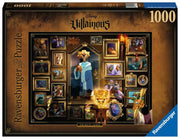 Villainous Prince John 1000 Piece Puzzle - Villainous Prince John puzzle box featuring dark framed artwork and a royal character in blue robes with gold crown, 1000.