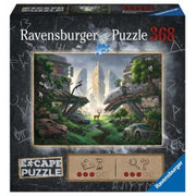 ESCAPE: Desolated City 368 Piece Escape Puzzle - Ravensburger 368-piece puzzle box featuring a detailed desolated cityscape with overgrown greenery and broken buildings.