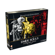 Dark Souls: Phantoms Expansion - Dark Souls Phantoms Expansion box featuring dark fantasy characters in gold, white, and red on black background.
