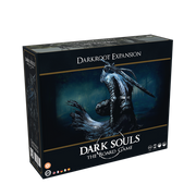 Dark Souls: Darkroot - Dark Souls board game expansion box featuring a knight in dark armor wielding a sword on a blue background.