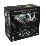 Dark Souls: Manus, Father Of The Abyss - Dark Souls board game expansion box featuring Manus, Father of the Abyss with dark, menacing artwork and glowing red eyes.
