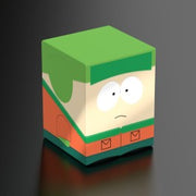 Squaroes: 100+ Deckbox - South Park - Kyle - Green and orange rectangular deck box featuring a cartoon face of Kyle from South Park.