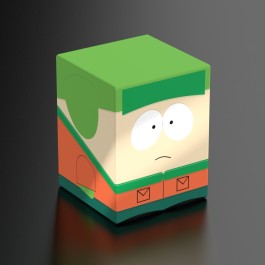 Squaroes: 100+ Deckbox - South Park - Kyle - Green and orange rectangular deck box featuring a cartoon face of Kyle from South Park.