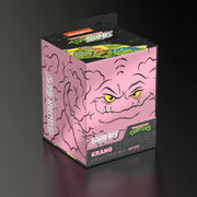 Squaroes: 100+ Deckbox -Teenage Mutant Ninja Turtles - Krang (Chase) - Pink brain-shaped deck box with yellow eyes and black outlining, features Teenage Mutant Ninja Turtles branding and Krang.