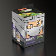 Squaroes: 100+ Deckbox -Teenage Mutant Ninja Turtles - Shredder - Gray and white rectangular deck box featuring Teenage Mutant Ninja Turtles Shredder graphic with intense eyes and mask.