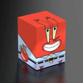 Squaroes - Boulder 100+ - SpongeBob SquarePants - Mr. Krabs - Rectangular deck box with Mr. Krabs’ face on a red top and light blue body featuring his belt and claws design.