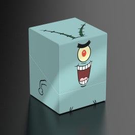 Squaroes - Boulder 100+ - SpongeBob SquarePants - Plankton - Light blue rectangular deck box featuring Plankton's eye, mouth, and antenna details from SpongeBob SquarePants.