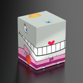 Squaroes - Boulder 100+ - SpongeBob SquarePants - Pearl - Pearl-themed rectangular deck box with cartoon whale face and pearlescent finish, designed for card storage.