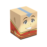 Squaroes 100+ Boulder: Avatar The Last Airbender - Aang - Square cardboard deck box designed as Aang from Avatar The Last Airbender, featuring his smiling face and iconic blue arrow.