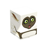 Squaroes 100+ Boulder: Avatar The Last Airbender - Momo - White cube-shaped card deck box featuring Momo’s face with large green eyes and open mouth, brown wings illustrated on.
