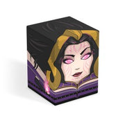 Squaroes - Boulder 100+ - MTG - Foundations - Liliana - Black rectangular deck box featuring stylized Liliana with glowing pink eyes and gold-trimmed hood.
