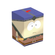Squaroes: 100+ Deckbox - South Park - Stan Marshwalker - Cube-shaped deck box featuring Stan Marshwalker from South Park with blue hat, beige face, and brown clothing details.