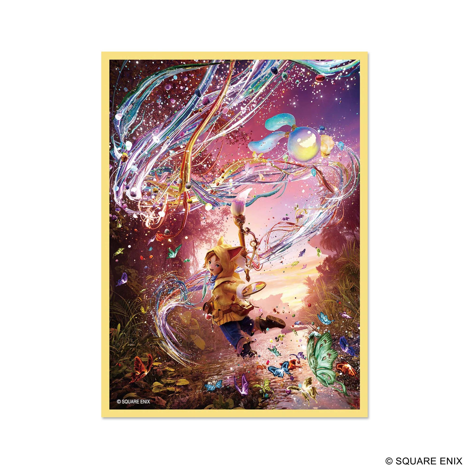 Final Fantasy TCG: Krile Sleeves 100CT - Colorful fantasy artwork card sleeve featuring Krile from Final Fantasy with swirling magical effects.