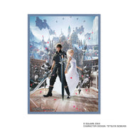 Final Fantasy TCG: Noctis Sleeves 100CT - Trading card sleeves featuring Final Fantasy characters Noctis and Lunafreya standing on a stone balcony with a fantasy.