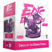 Epic Encounters: Circle of the Demon Prince - Boxed set with purple demonic miniature figure, showing a horned creature with wings and claws, labeled Epic Encounters.