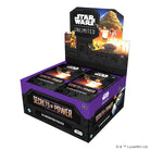 Star Wars: Unlimited - Secrets of Power Booster Box (PREORDER) - Star Wars Unlimited Secrets of Power Booster Box with purple and black design featuring Star Wars characters and 24 booster.