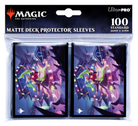 Ultra Pro Sleeves - MTG March of the Machine C - The Gathering matte deck protector sleeves with colorful futuristic battle artwork, 100 count standard size.