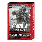 Godzilla Card Game: Godzilla vs. Godzilla: Godzilla Minus One Starter Deck - Godzilla card game starter deck box featuring dynamic Godzilla artwork with dark, smoky background and bold red border.