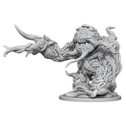 D&D: Nolzur's Marvelous Minis: Shambling Mound - Gray plastic miniature of a twisted, vine-like monster with gaping mouth and clawed limbs on a round base.