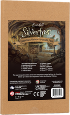 Everdell: Silverfrost Essentials Edition Upgrade Pack (PREORDER) - Everdell Silverfrost Essentials Edition Upgrade Pack box with brown textured background and illustrated label featuring.