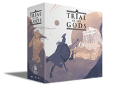 Trial of the Gods (PREORDER) - Trial of the Gods strategy card game box with ancient Greek warrior and temple artwork in muted beige and purple tones.