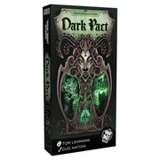 Dark Pact (PREORDER) - Tall rectangular dark green and black game box with intricate ram skull and ornate mystical designs on the cover.