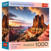 Puzzle: Zion National Park 1000 Piece (PREORDER) - 1000-piece puzzle box featuring vibrant sunset view of red sandstone buttes in Zion National Park.