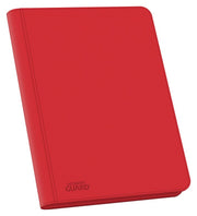 Ultimate Guard 18-Pocket Zipfolio XenoSkin - Red - Red zipfolio with smooth, matte XenoSkin exterior and rounded corners, compact design.