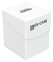 Ultimate Guard 100+ Deck Case - Standard White - White rectangular deck case with Ultimate Guard logo and "Deck Case 100+" text on the front and top.