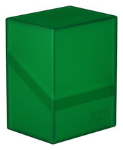 Ultimate Guard Boulder 80+ Deck Case - Emerald - Emerald green rectangular deck case with smooth matte finish and subtle embossed logo.