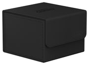 Ultimate Guard Sidewinder 133+ Monocolor - Black - Black rectangular card deck box with smooth matte finish and flap closure.