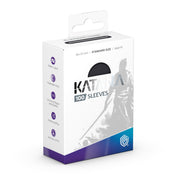 Ultimate Guard Sleeves: Standard Katana - Obsidian Shard 100CT - White and black box packaging with purple and blue accents for Ultimate Guard Standard Katana card sleeves, 100 count,.