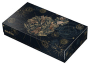Omnihive 1000+ Xenoskin Deck Case: Harry Potter - Black rectangular deck case with intricate gold celestial designs and a detailed Harry Potter-themed collage on top.