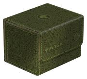 Ultimate Guard Sidewinder 100+: Magic the Gathering: Avatar The Last Airbender - Green Mana - The Gathering logo embossed on the flap.