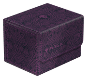 Ultimate Guard Sidewinder 100+: Magic the Gathering: Avatar The Last Airbender - Black Mana - Dark purple rectangular card deck box with intricate black tribal patterns and Magic logo on the front flap.