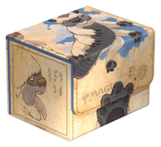 Ultimate Guard Sidewinder 100+: Magic the Gathering: Avatar The Last Airbender -Appa, Steadfast Guardian - Beige and blue rectangular deck box featuring Appa from Avatar The Last Airbender with paw print and character sketches.
