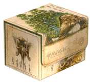 Ultimate Guard Sidewinder 100+: Magic the Gathering: Avatar The Last Airbender - The Lion-Turtle - Beige and green textured card storage box with The Lion-Turtle artwork from Avatar The Last Airbender, hexagonal shape,.