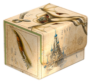 Ultimate Guard Sidewinder 100+: Magic the Gathering: Avatar The Last Airbender - Momo, Friendly Flier - Beige deck box with vintage map design featuring Momo from Avatar The Last Airbender and a detailed castle illustration.