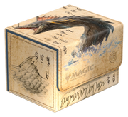 Ultimate Guard Sidewinder 100+: Magic the Gathering: Avatar The Last Airbender - The Unagi of Kyoshi Island - Beige rectangular card storage box featuring an illustration of a large sea creature with a dark, scaly tail and water.