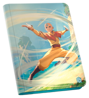 Ultimate Guard 9-Pocket ZipFolio: Magic the Gathering: Avatar The Last Airbender - Aang (PREORDER) - 9-pocket card binder with Aang artwork, vibrant blue and orange tones, zip closure.