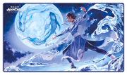 Ultimate Guard Playmat: Magic the Gathering: Avatar The Last Airbender - Waterbender Ascension - Rectangular playmat featuring Waterbender Katara in dynamic pose with swirling water against moonlit night sky and full moon