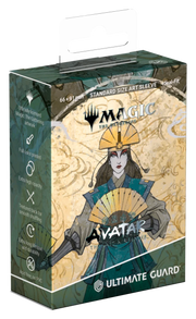 Ultimate Guard Art Sleeves: Magic the Gathering: Avatar The Last Airbender - The Legend of Kyoshi - Packaging for Ultimate Guard Art Sleeves featuring a male character in blue and gray robes holding a blue and gold fan, with