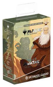 Ultimate Guard Art Sleeves: Magic the Gathering: Avatar The Last Airbender - The Legend of Roku - Magic the Gathering card sleeves featuring Avatar The Last Airbender’s Roku with smoky, earth-toned background and Ultimate.