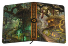 Ultimate Guard 18-Pocket Zipfolio 360 Xenoskin: Lorwyn Eclipsed - Swamp - Zippered folio with dark swamp-themed fantasy artwork, twisted trees, glowing lights, and intricate central emblem design.