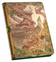 Ultimate Guard 18-Pocket Zipfolio 360 Xenoskin: Lorwyn Eclipsed - Forest - Forest-themed zipfolio with intricate twisted tree art, earthy tones, and zip closure.