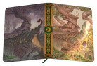 Ultimate Guard 18-Pocket Zipfolio 360 Xenoskin: Lorwyn Eclipsed - Forest - Folded zipfolio with detailed fantasy forest artwork in muted brown, green, and gray tones, featuring twisted trees and.