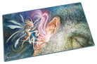 Ultimate Guard Playmat: Lorwyn Eclipsed - Dream Seizer - Fantasy-themed playmat with a fairy casting magic over a sleeping giant’s face, blending soft blue, pink, and earthy tones.