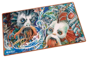 Ultimate Guard Playmat: Lorwyn Eclipsed - Sygg’s Command - Colorful fantasy playmat featuring two whimsical, aquatic-inspired creatures with expressive eyes and tentacle-like.
